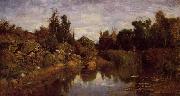 Charles-Francois Daubigny The Water's Edge oil